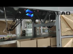 স্বয়ংক্রিয় রুটি প্যাকেজিং লাইন পিএলসি নিয়ন্ত্রণ 35-150 ব্যাগ / মিনিট ক্ষমতা