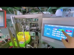 স্ন্যাকস বাদাম ডয়প্যাক প্যাকেজিং মেশিন একক পিই পিই কম্পোজিট ফিল্ম কাগজ ফিল্মের জন্য